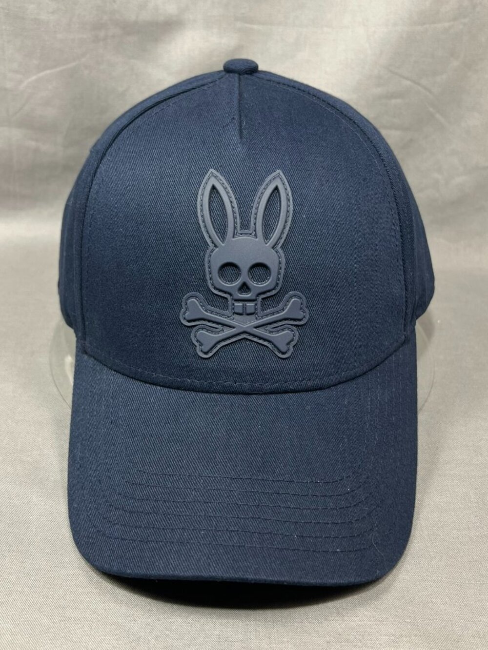 Psycho Bunny Posen Baseball Mens Hat Navy Blue Adjustable Snapback Adult Cap